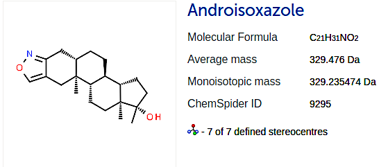 Androisoxazole molecular structure
