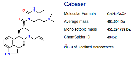 Cabergoline molecular structure