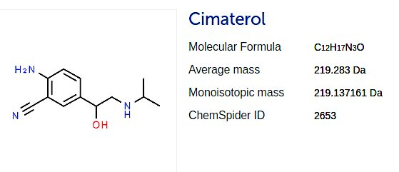 Cimaterol molecular structure