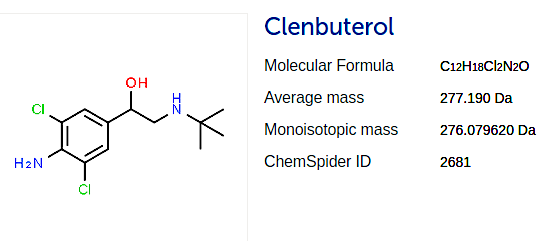 Clenbuterol molecular structure