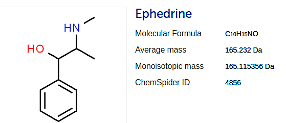 Ephedrine Hydrochloride molecular structure