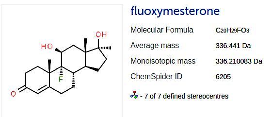 Fluoxymesterone (Halotestin) pill