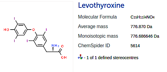 L-Thyroxine molecular structure