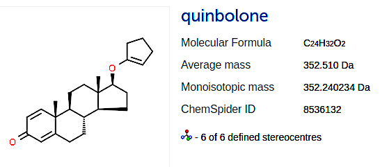 Quinbolone molecular structure