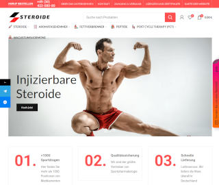 Steroide24 homepage screenshot
