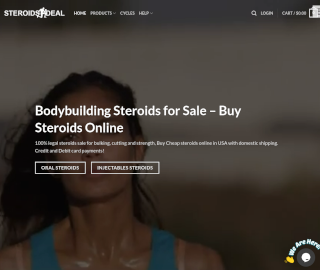 Steroids Deal homepage screenshot