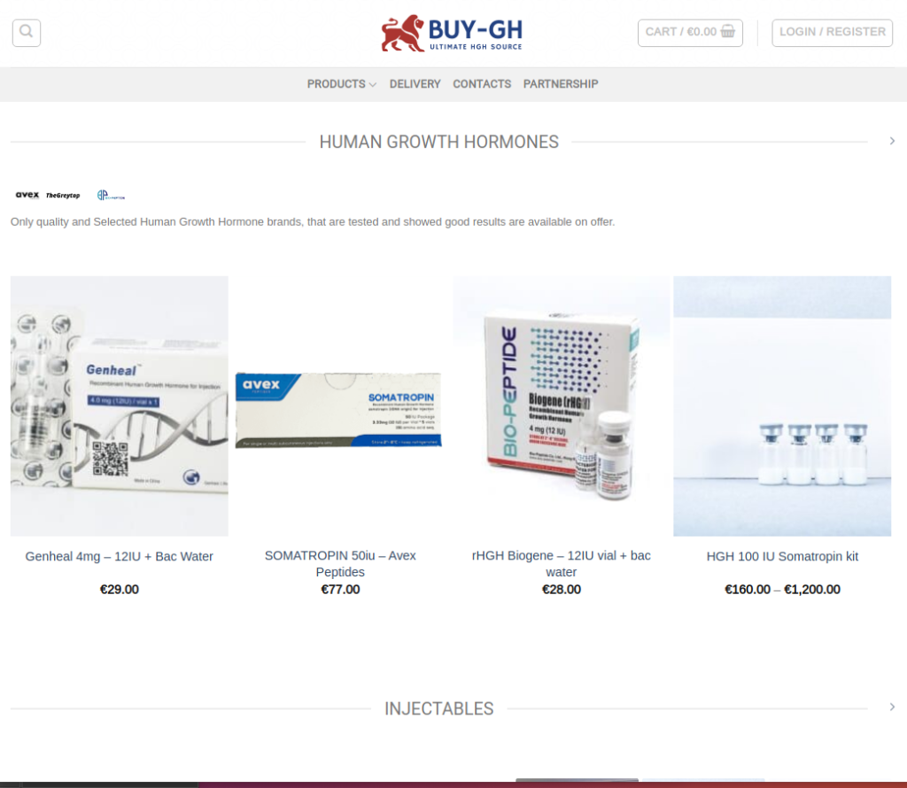 Screenshot of the Buy-GH.com website.