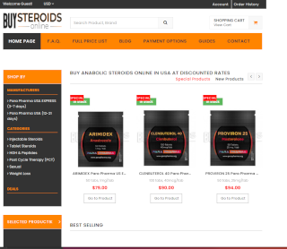 Screenshot of Buysteroidsonline.to Review Page