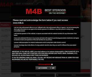 Screenshot of M4B website