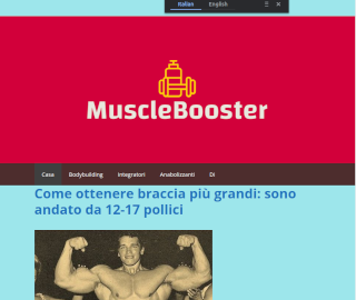 Screenshot of Muscle-Booster's website