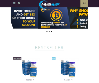Screenshot of PHX-Store website
